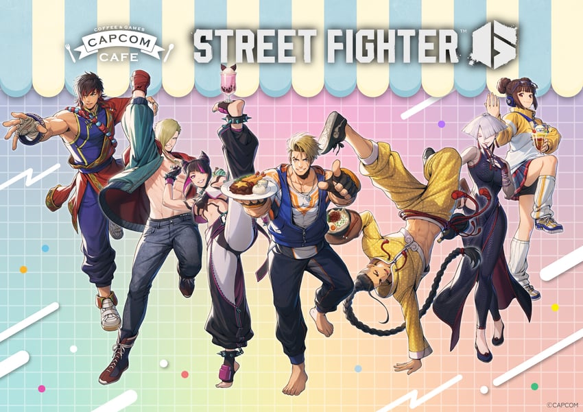 han juri, luke sullivan, jamie siu, a.k.i., ed, and 2 more (street fighter and 1 more)