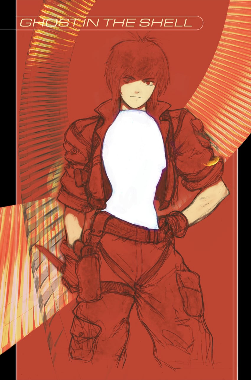 kusanagi motoko (ghost in the shell) drawn by jed_(jedzem)