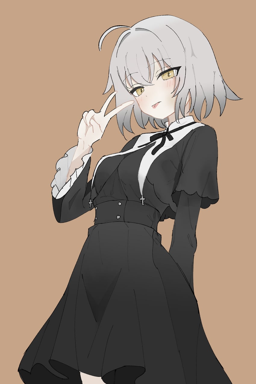 jeanne d'arc alter (fate and 1 more) drawn by rizonee