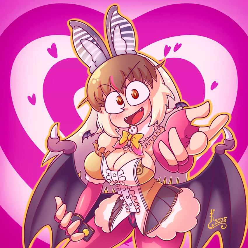 brown long-eared bat (kemono friends and 1 more) drawn by kuraibe_keishi