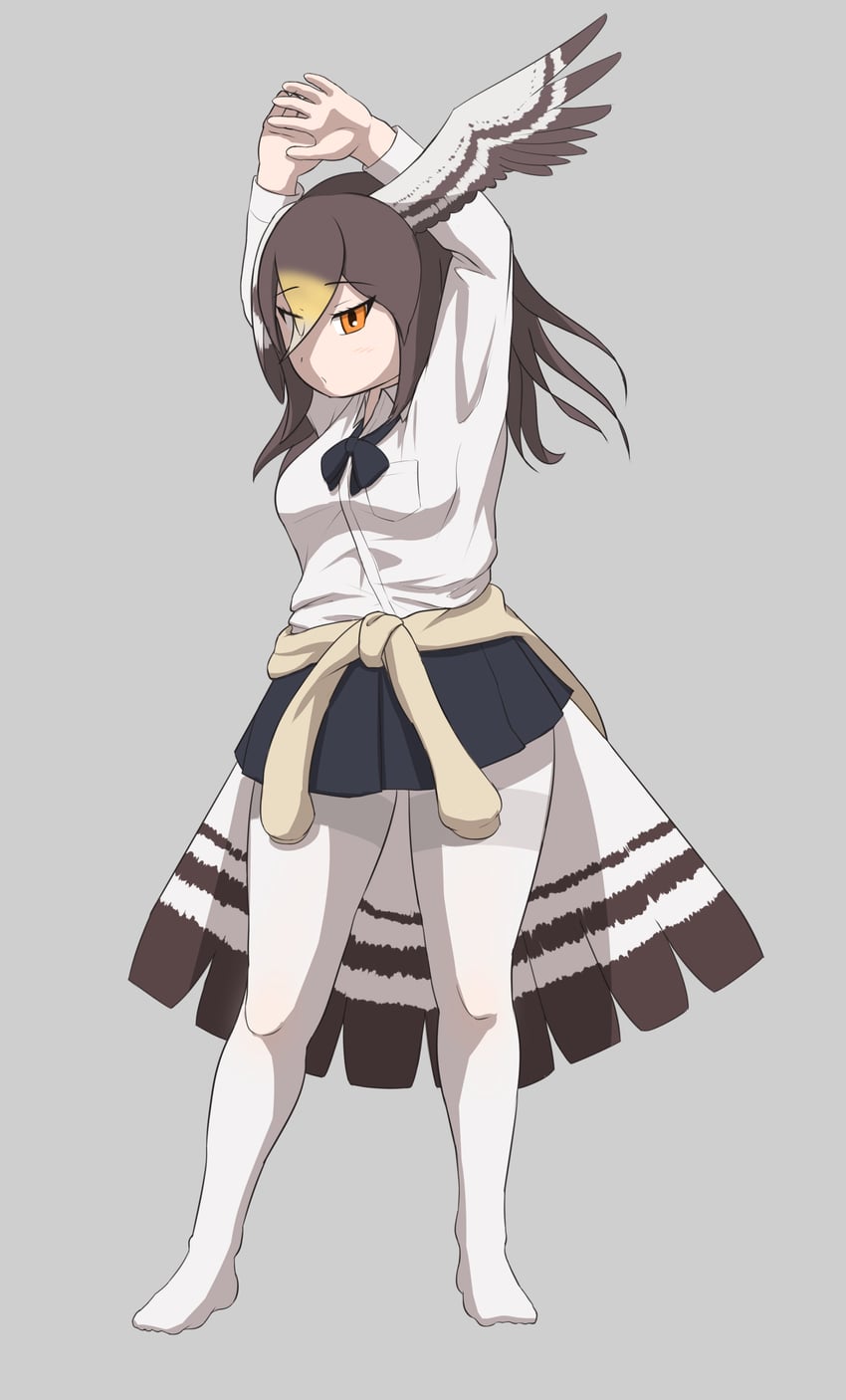 northern goshawk (kemono friends) drawn by rest_in_muni