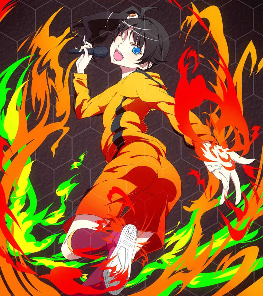 araragi karen (monogatari and 1 more) drawn by touryou