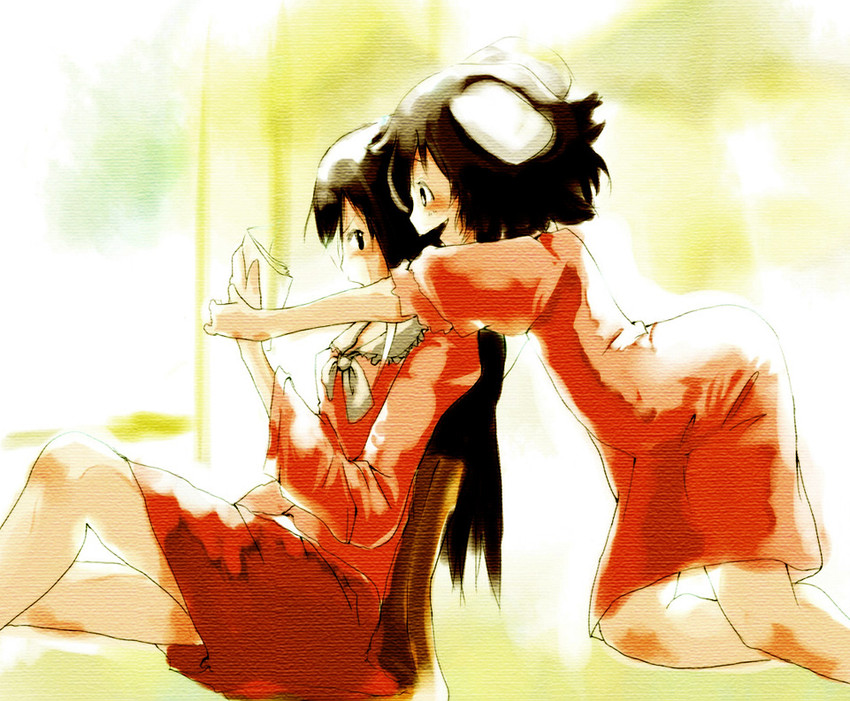 houraisan kaguya and inaba tewi (touhou) drawn by yae_(mono110)