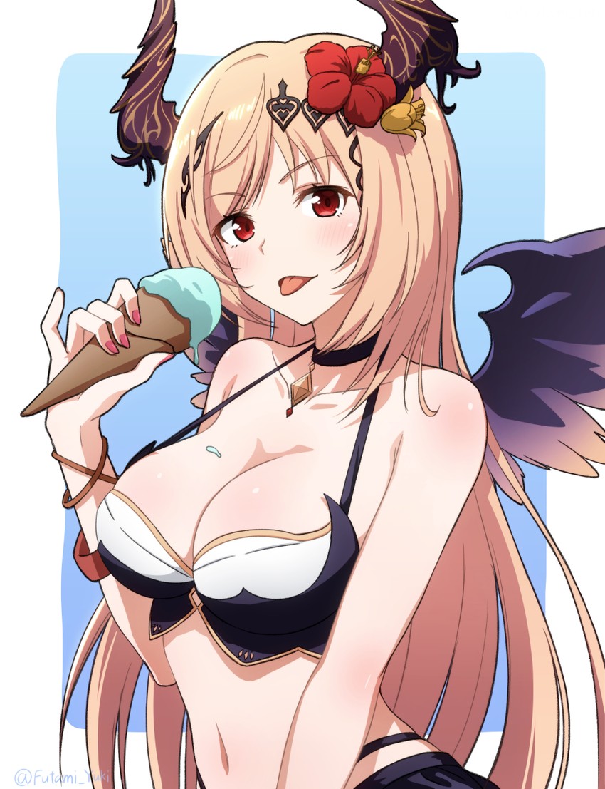 dark angel olivia and olivia (granblue fantasy) drawn by futami_(mg42fw190d)