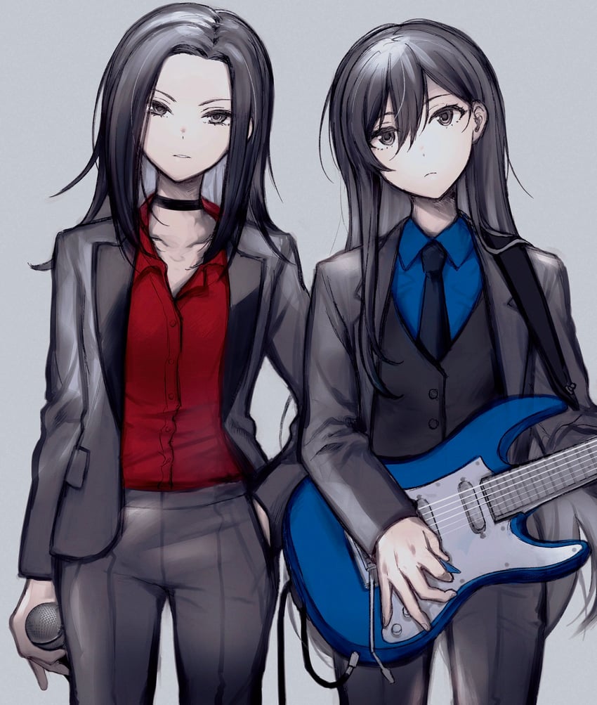 hanazono tae and wakana rei (bang dream!) drawn by shiontaso