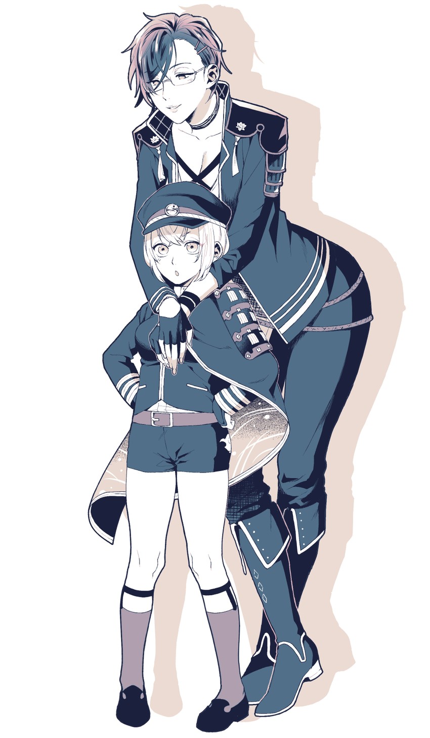 hotarumaru and akashi kuniyuki (touken ranbu) drawn by ouse_(otussger)