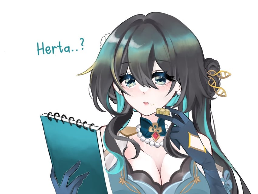 ruan mei (honkai and 1 more) drawn by cherlinq