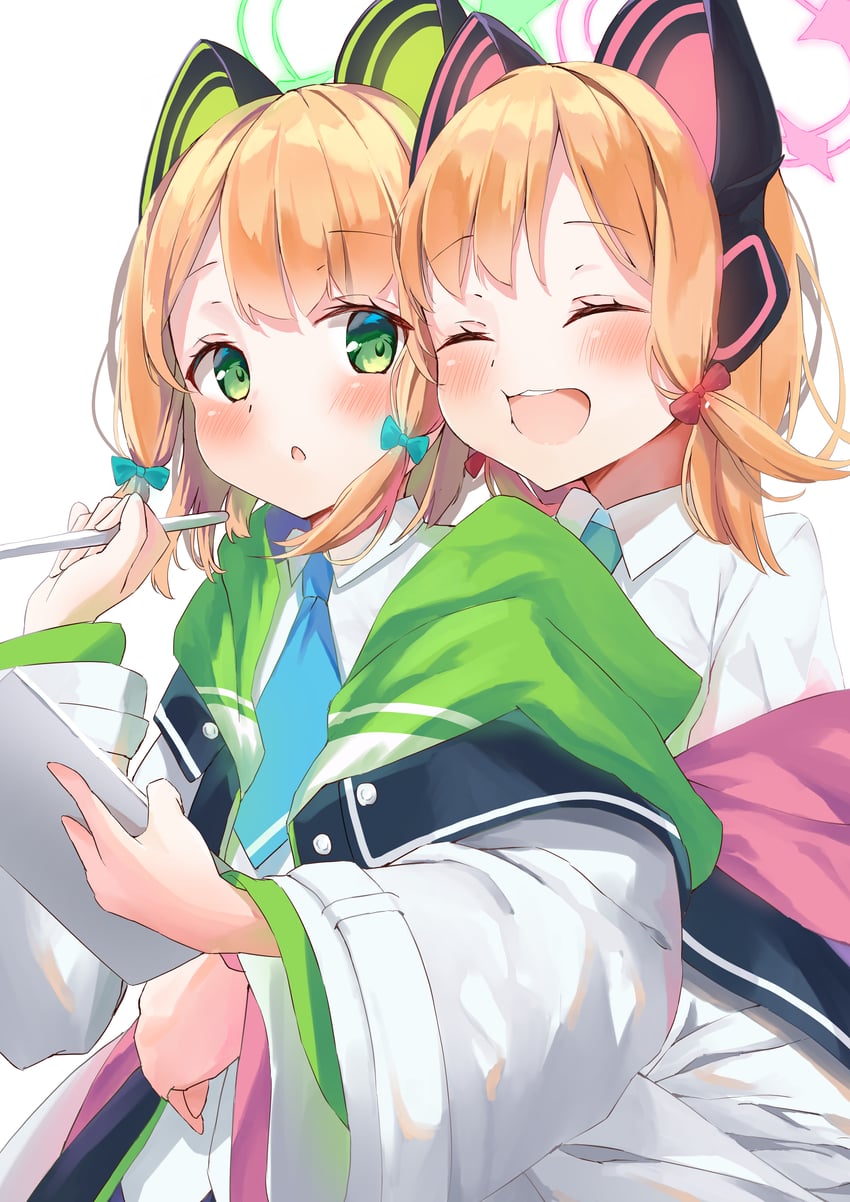 momoi and midori (blue archive) drawn by matcha_(user_yyss8744)