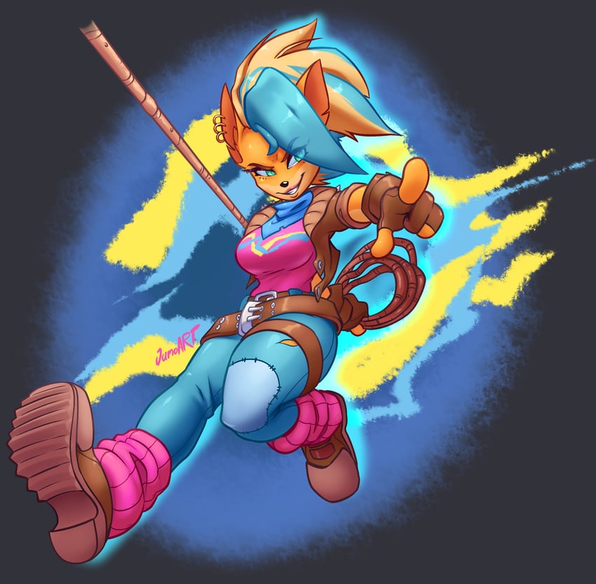 tawna bandicoot (crash bandicoot and 1 more) drawn by jamoart
