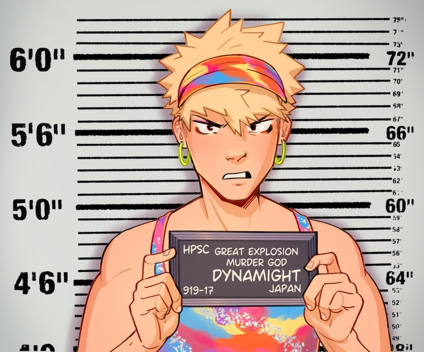 bakugou katsuki, barbie, and stereotypical barbie (boku no hero academia and 1 more) drawn by habkart