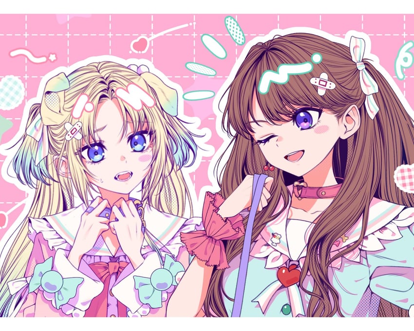 fujishima megumi and osawa rurino (love live! and 1 more) drawn by 596_(_gokuraku_joudo)