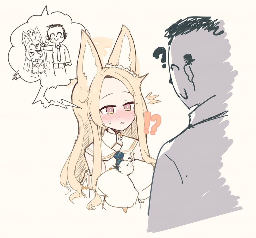 sensei, doodle sensei, and seia (blue archive) drawn by neshia_(tsaqif0309)