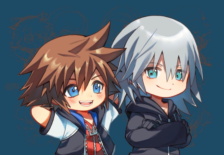 sora and riku (kingdom hearts) drawn by neku_646611