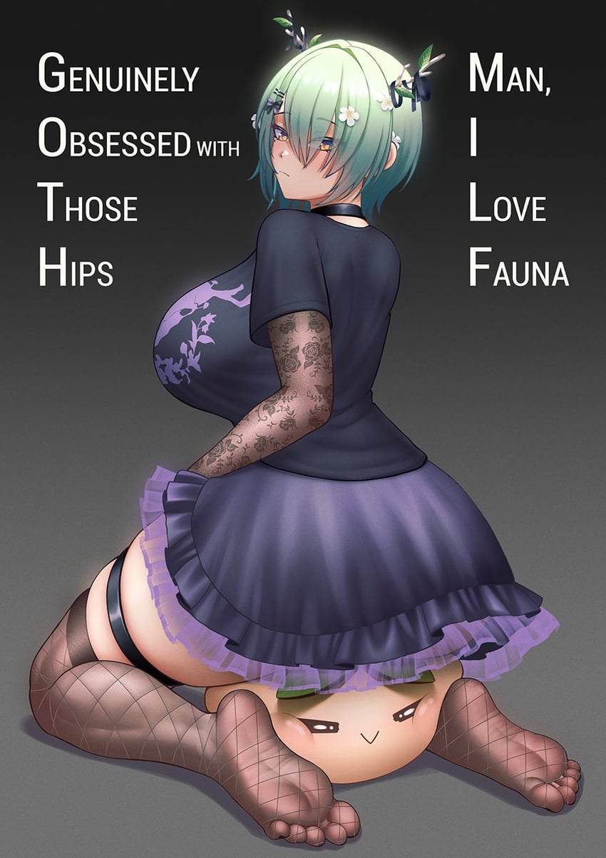 ceres fauna and sapling (hololive and 1 more) drawn by cipher4109
