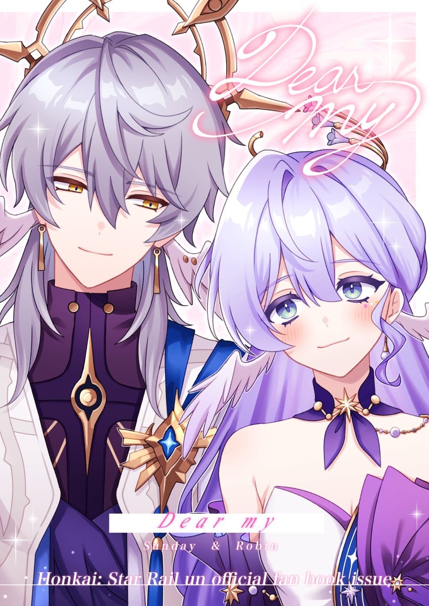 robin and sunday (honkai and 1 more) drawn by aiga_ippai