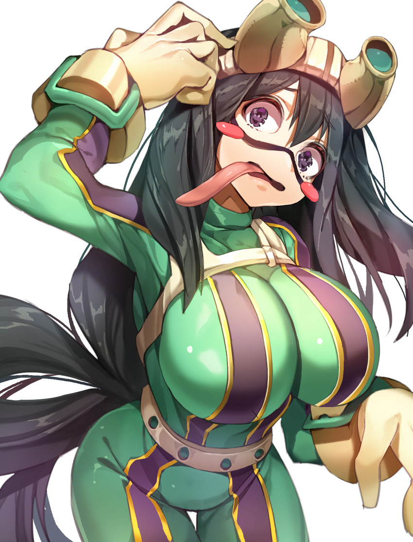 asui tsuyu (boku no hero academia) drawn by j_na