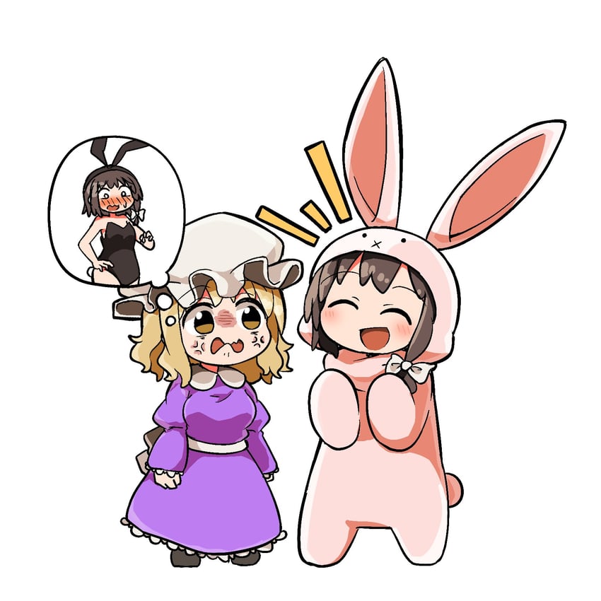 usami renko and maribel hearn (touhou) drawn by kyuukei_usagi