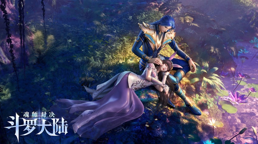 xiao wu and tang san (douluo dalu) drawn by haocai_h