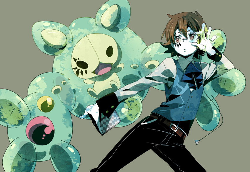 hilbert and reuniclus (pokemon and 1 more) drawn by shuri_(84k)