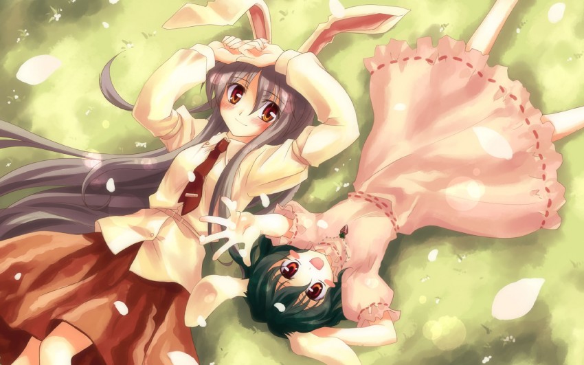 reisen udongein inaba and inaba tewi (touhou) drawn by yuuki_tatsuya