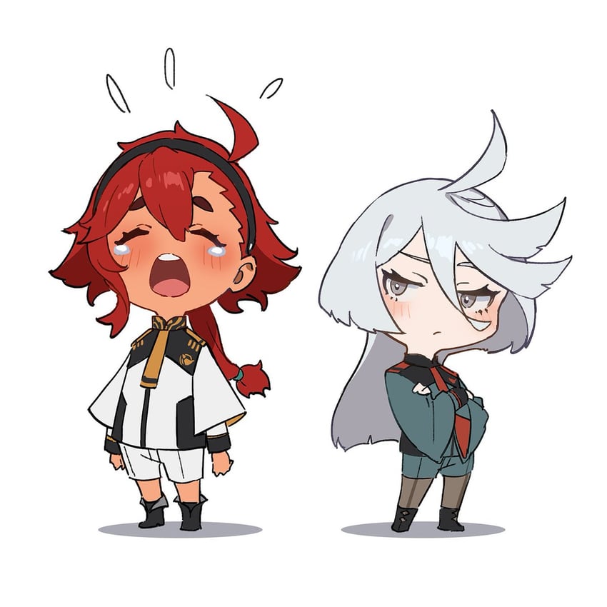 suletta mercury and miorine rembran (gundam and 1 more) drawn by mogumo