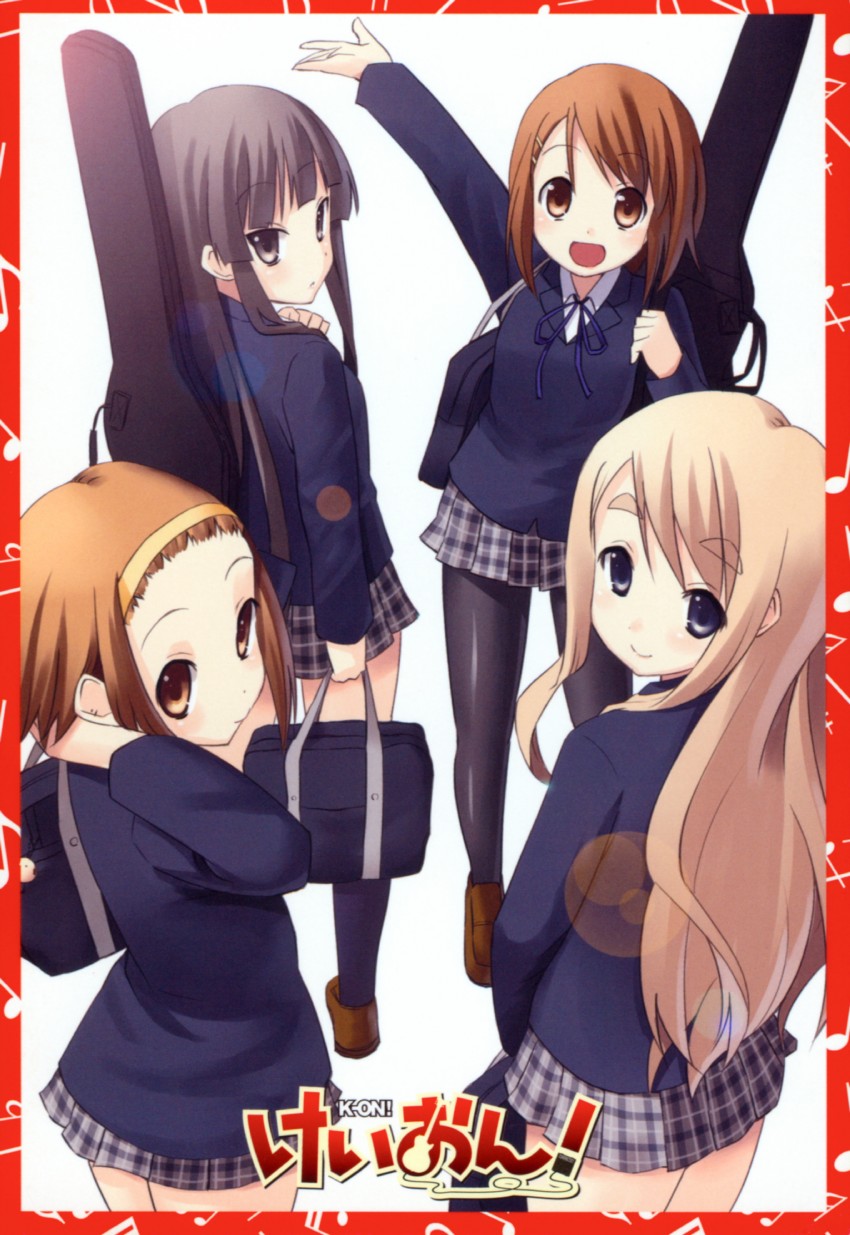 akiyama mio, hirasawa yui, tainaka ritsu, and kotobuki tsumugi (k-on!) drawn by kakifly