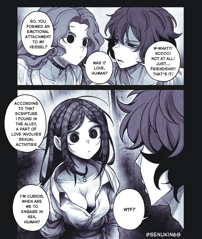 my co-worker is an eldritch x drawn by senukin
