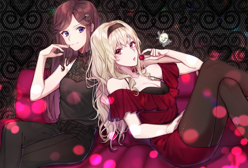 saijou claudine and tendou maya (shoujo kageki revue starlight) drawn by syna