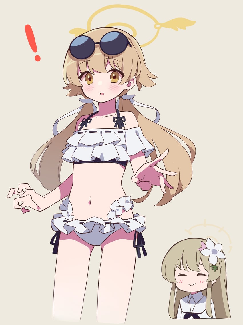 hifumi and nagisa (blue archive) drawn by uhouhogorigori