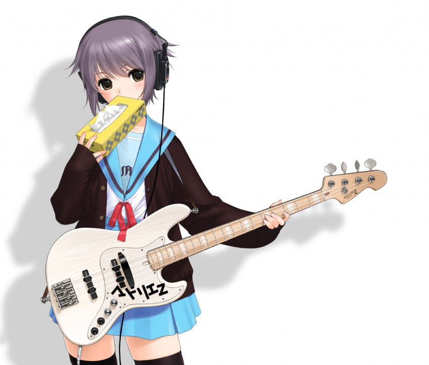 nagato yuki and tissue princess (suzumiya haruhi no yuuutsu) drawn by sano_toshihide