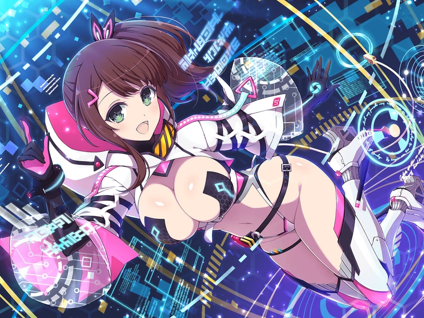 ui (senran kagura and 1 more) drawn by yaegashi_nan
