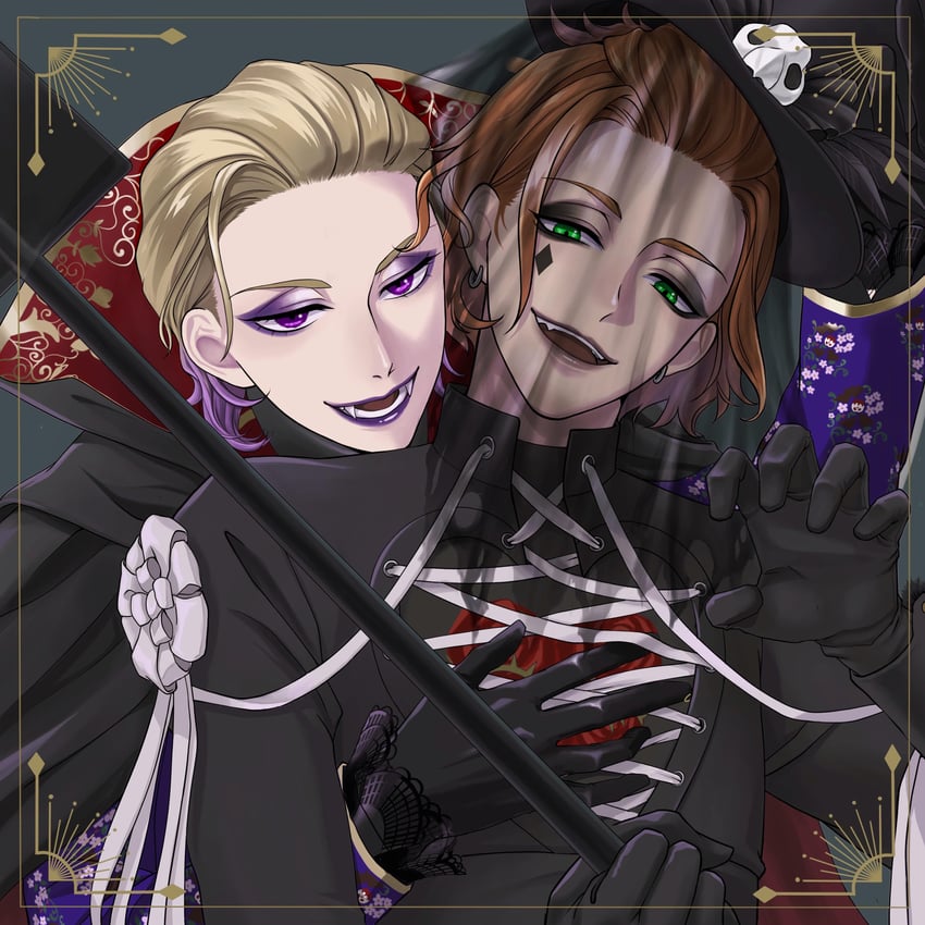 vil schoenheit and cater diamond (twisted wonderland) drawn by ukichan12011