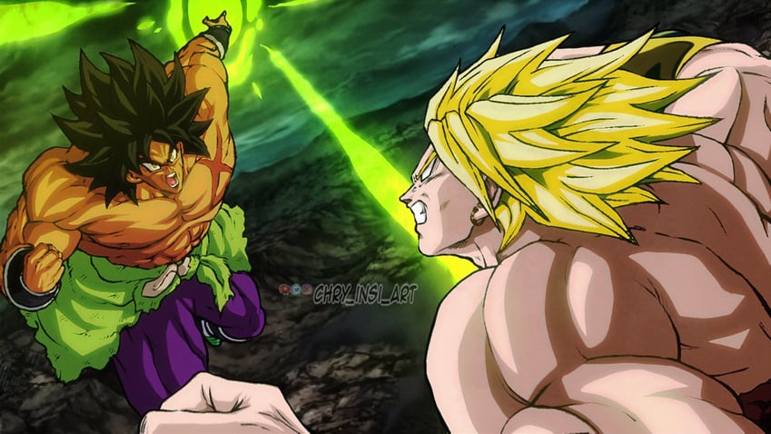broly (dragon ball and 3 more) drawn by christian_insisa, elordy, and merik_(merimo)