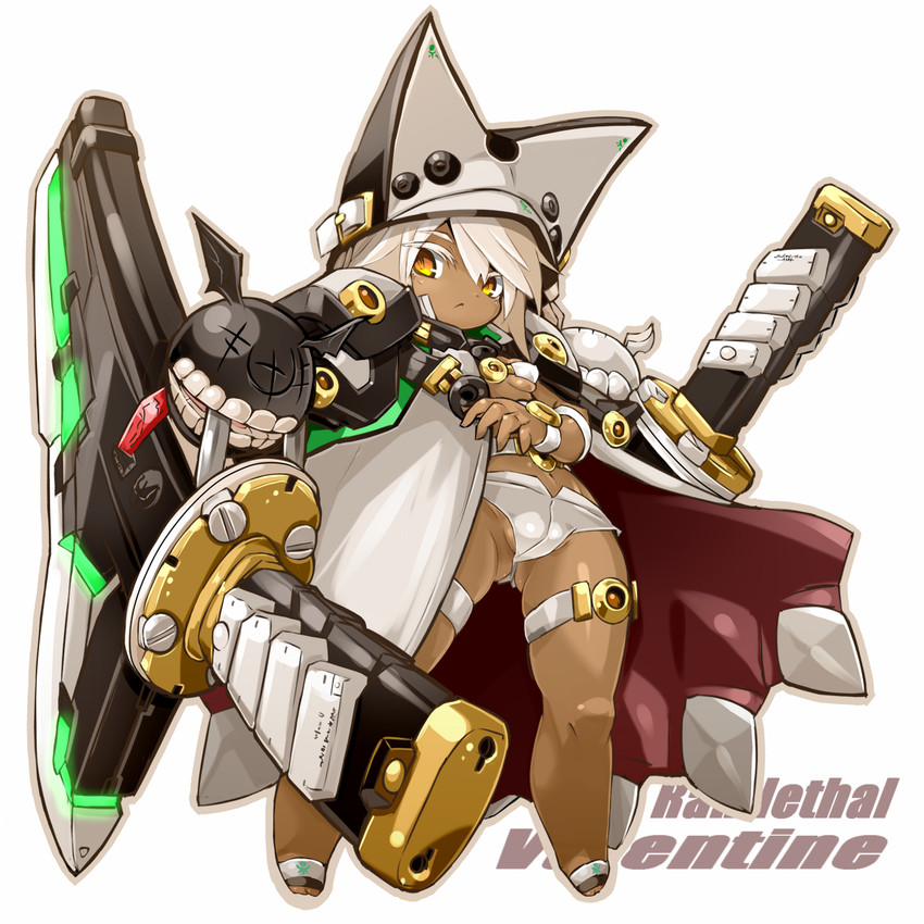 ramlethal valentine and lucifero (guilty gear and 1 more) drawn by karukan_(monjya)