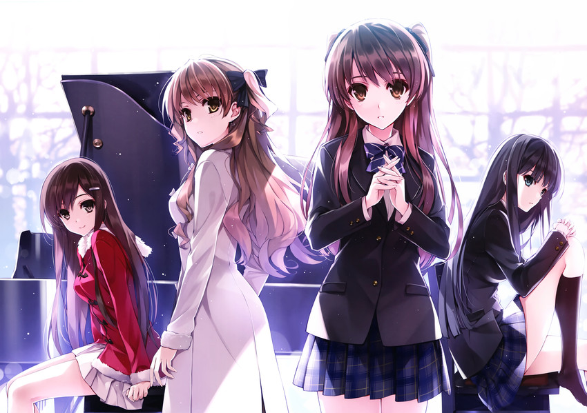 touma kazusa, ogiso setsuna, ogata rina, and morikawa yuki (white album 2 and 1 more) drawn by kuroya_shinobu and misaki_kurehito
