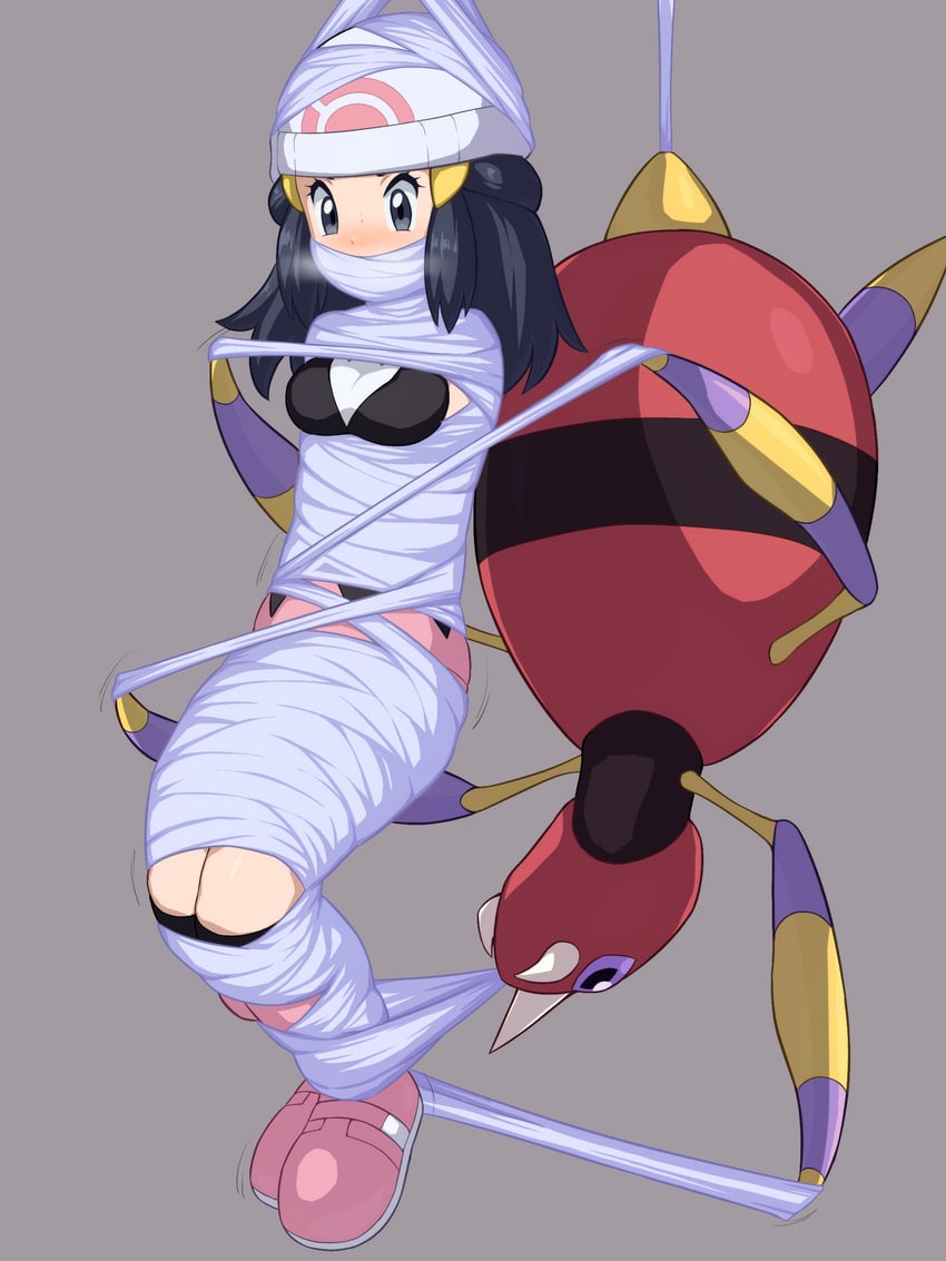 dawn and ariados (pokemon and 1 more) drawn by okura_(okra_sticky)