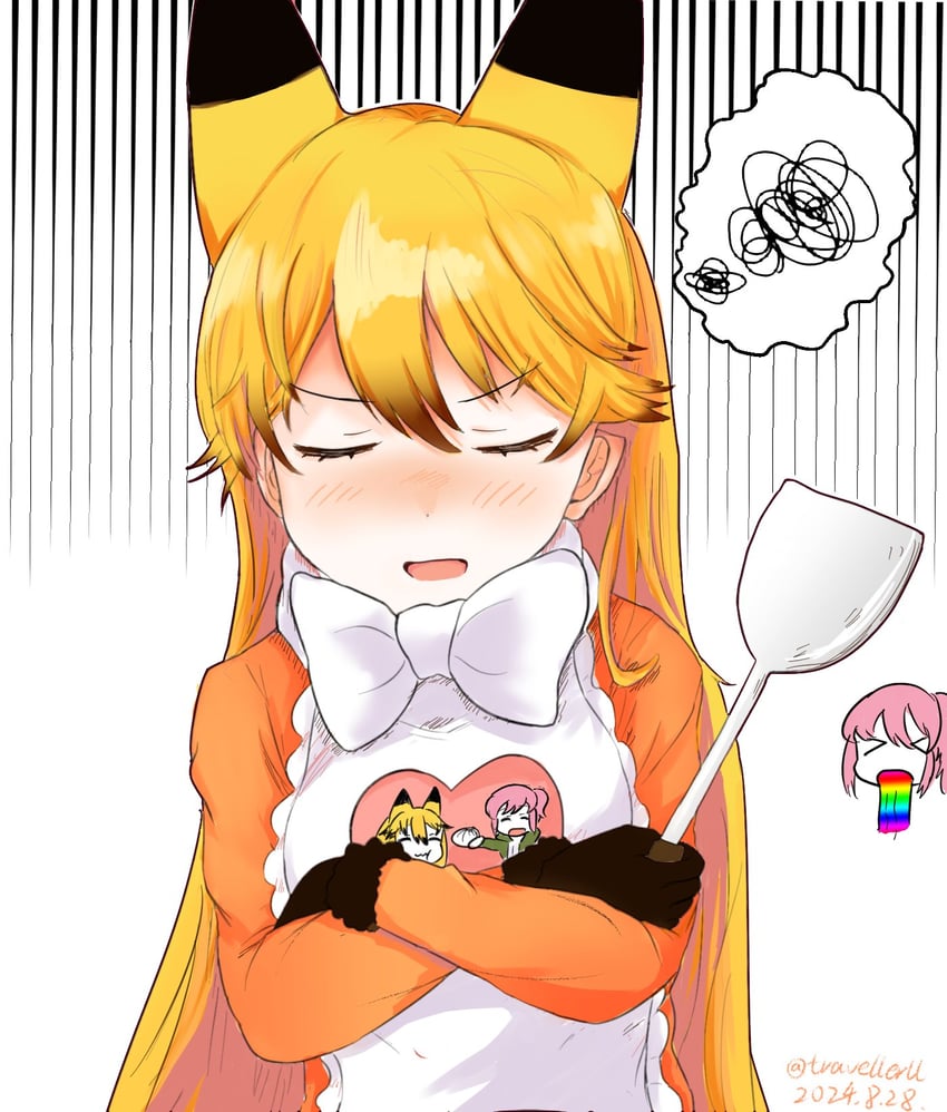 ezo red fox and nana (kemono friends) drawn by travellerll