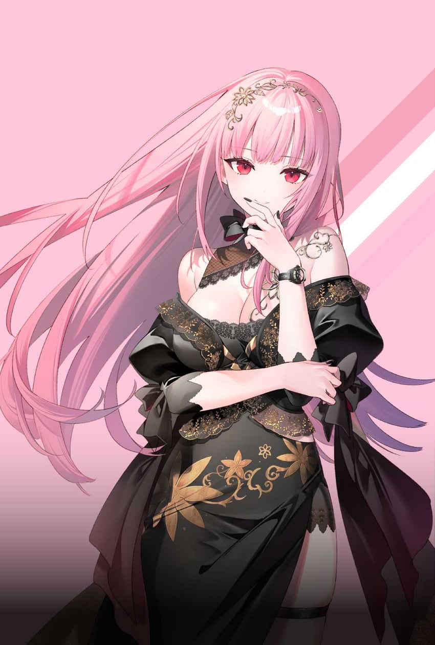 mori calliope (hololive and 1 more) drawn by riichu