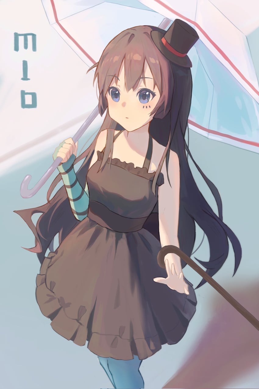 akiyama mio (k-on!) drawn by hu_pi_xuan_jiao