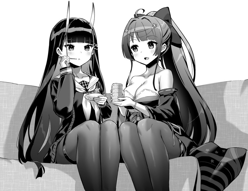 noshiro and agano (azur lane) drawn by hori_(hori_no_su)