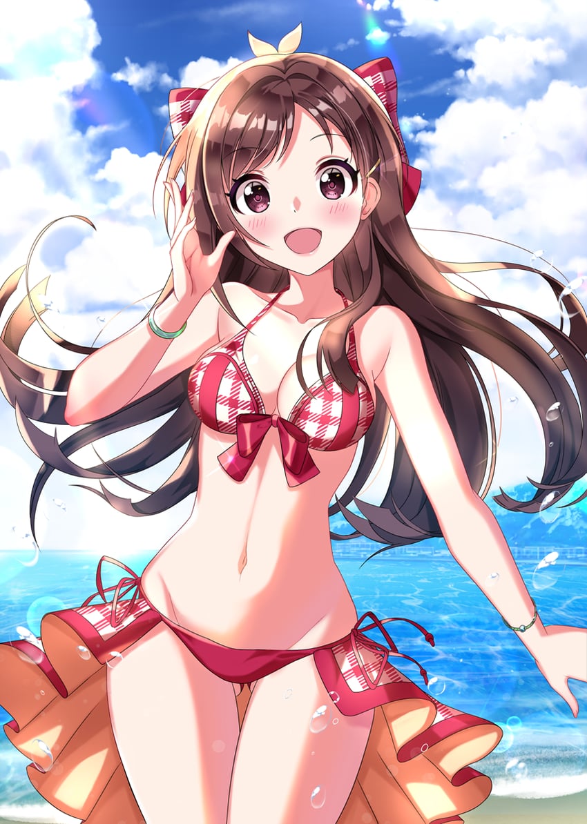 tsujino akari (idolmaster and 2 more) drawn by sutoroa