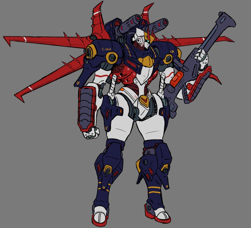 g-fighter (gundam and 2 more) drawn by shadefish1
