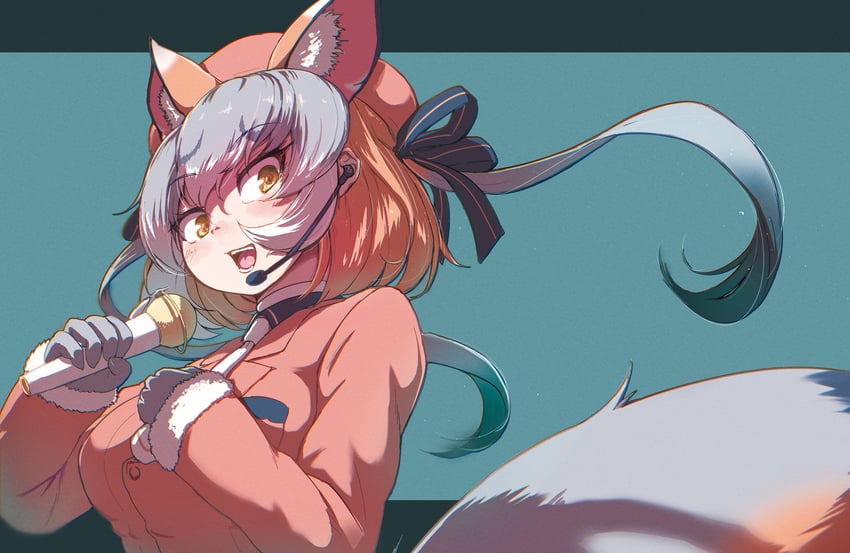 island fox (kemono friends and 1 more) drawn by okyao