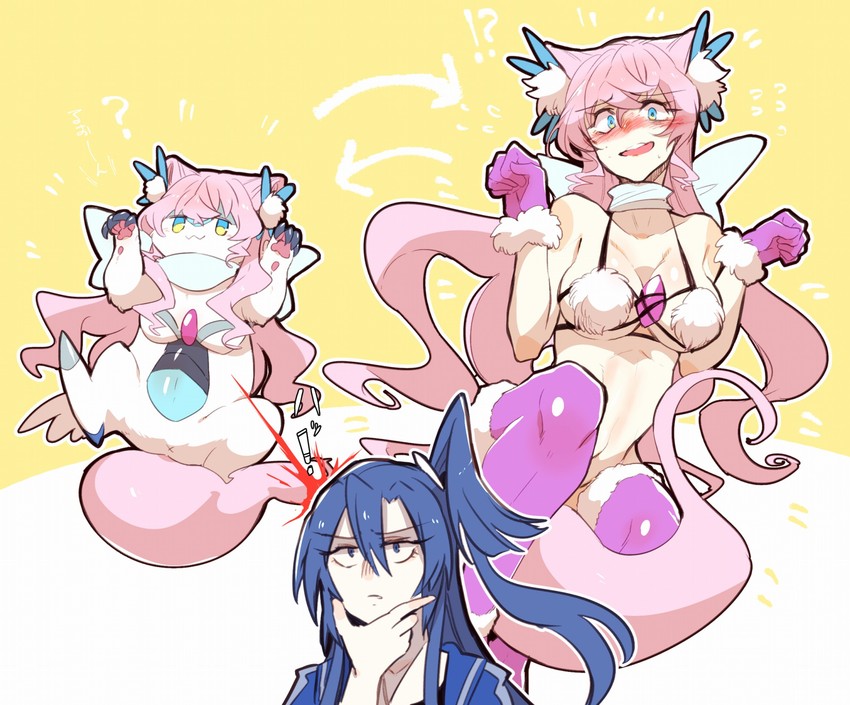 mash kyrielight, kazanari tsubasa, and maria cadenzavna eve (fate and 2 more) drawn by takatsuki_nato