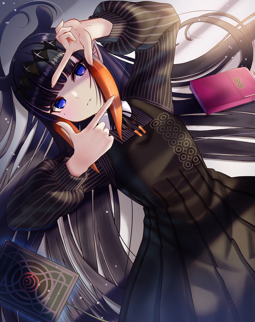 ninomae ina'nis and ao-chan (hololive and 1 more) drawn by inari_(ambercrown)