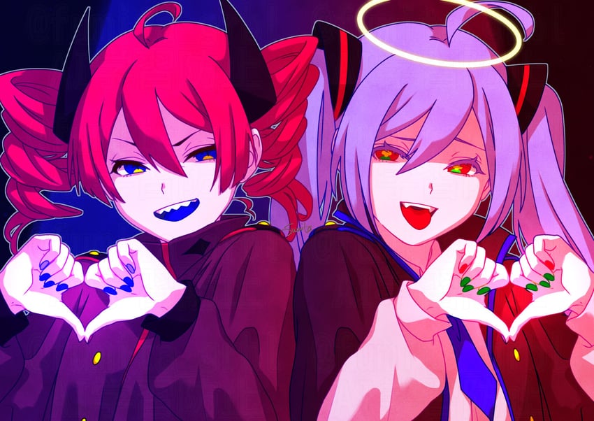hatsune miku and kasane teto (vocaloid and 2 more) drawn by fumita_bntr