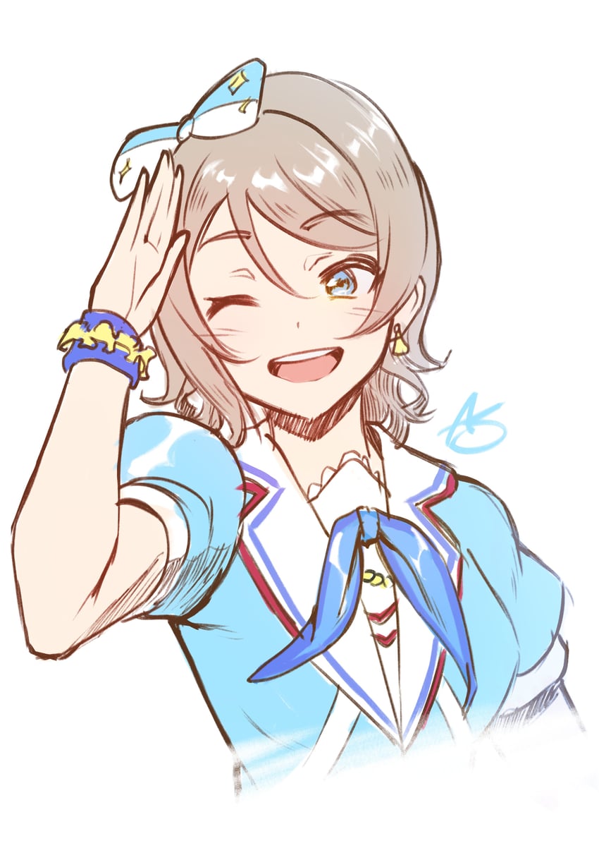 watanabe you (love live! and 1 more) drawn by acrylicstroke