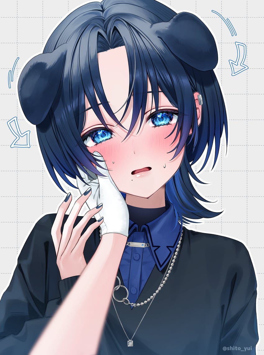 hiodoshi ao (hololive and 1 more) drawn by yuuyu_(moco20111115)