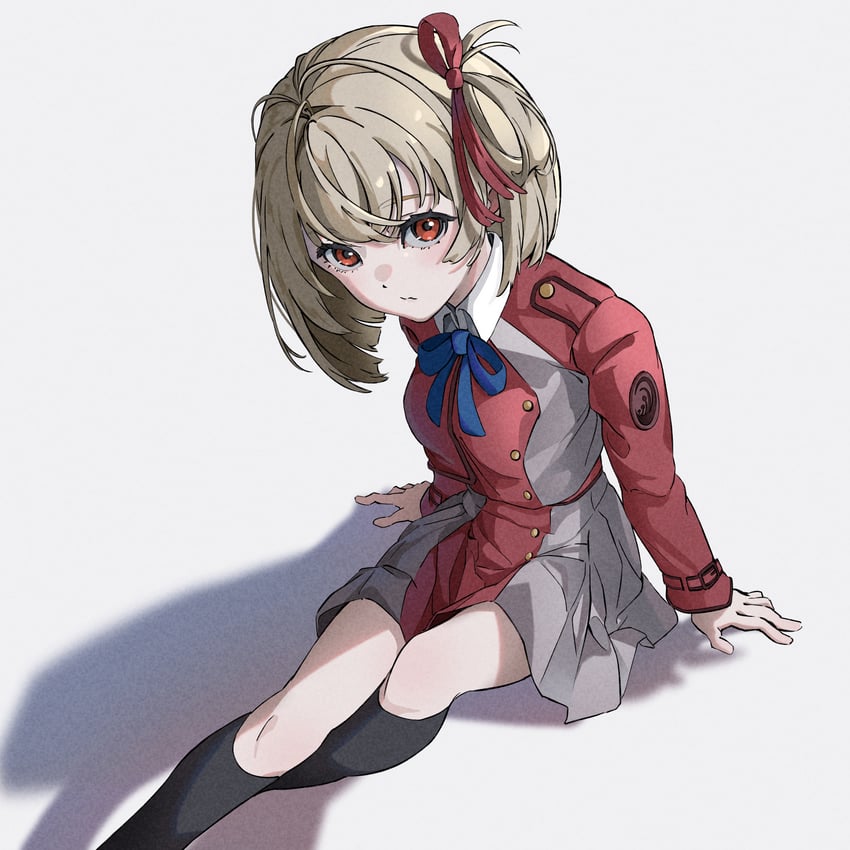 nishikigi chisato (lycoris recoil) drawn by natsume_hinako