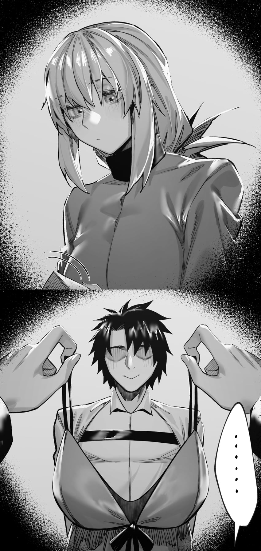 fujimaru ritsuka and florence nightingale (fate and 1 more) drawn by hxd